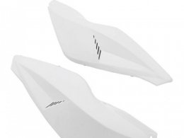 Paire de coques arrière Replay design blanc pour scooter mbk nitro / yamaha 50 aerox 1997>2012