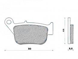 Plaquettes de frein 112 g1050 arrière marque Galfer pour maxi-scooter 250 yamaha xmax * Prix spécial !