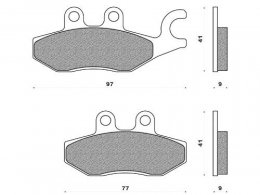 Plaquettes de freins avant droite pour Piaggio 250/500 MP3 125 X-EVO 125/250 X9 évolution 2006>