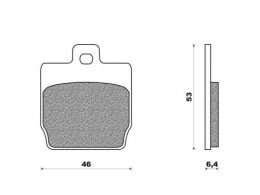 Plaquettes de freins conti chr pour scooter mbk nitro ar stunt av yamaha aerox ar slider av * Déstockage !