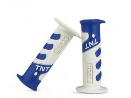 Revêtement poignée TNT cross blanc / bleu * Prix spécial !