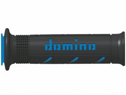 Revêtements poignée 120mm / 125mm marque Domino road bi-composants couleur noir / bleu a250