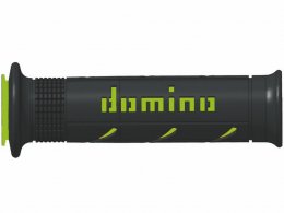 Revêtements poignée 120mm / 125mm marque Domino road bi-composants couleur noir / vert a250