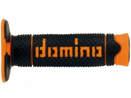 Revêtements poignée 120mm marque Domino cross bi-composants couleur noir / orange a260