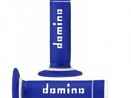 Revêtements poignée marque Domino cross bi-composants couleur bleu / blanc