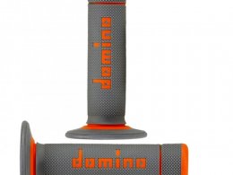 Revêtements poignée marque Domino cross bi-composants couleur gris / orange