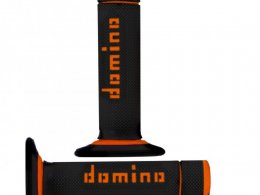 Revêtements poignée marque Domino cross bi-composants couleur noir / orange
