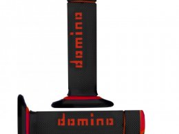 Revêtements poignée marque Domino cross bi-composants couleur noir / rouge