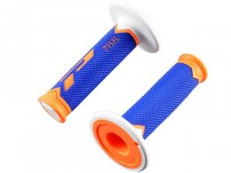 Revêtements poignees marque ProGrip 788 orange fluo / bleu / blanc triple densite 115mm