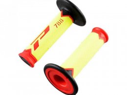 Revêtements poignees marque ProGrip 788 rouge / jaune fluo / noir triple densite 115mm