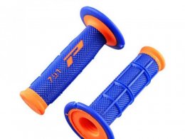 Revêtements poignees marque ProGrip 791 orange fluo / bleu double densite 115mm