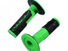 Revêtements poignees marque ProGrip 801 noir / vert fluo double densite 115mm