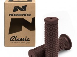 Revêtements poignées x2 marque NoEnd Classic pour moto kust couleur marron