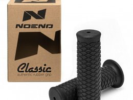 Revêtements poignées x2 marque NoEnd Classic pour moto kust couleur noir