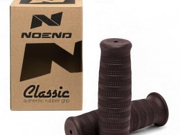 Revêtements poignées x2 marque NoEnd Classic pour moto rocket couleur marron