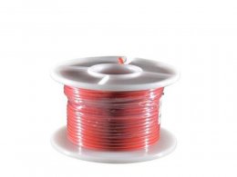Rouleau de 25m de fil électrique section 0,75mm rouge