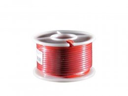 Rouleau de 25m de fil électrique section 1,50mm rouge