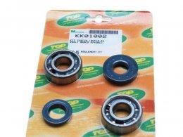 Roulement avec joint spi d'embiellage Top Perf pour scooter mbk 50 booster, nitro , yamaha 50 bws aerox , aprilia 50 sr, cpi 50 aragon, generic 50 ideo, keeway 50 focus (kit 6204 skf)