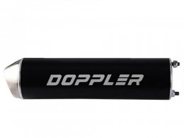 Silencieux / cartouche streetcup noir (diamètre 60mm) marque Doppler pour mobylette 103 vogue / sp / mvl / mbk 51