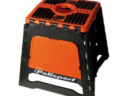 Support / béquille moto pliable pour stand (maintenance) marque Polisport orange charge maxi 250kg