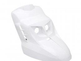 Tablier avant Replay design édition blanc brillant (livré avec kit éclairage) pour scooter mbk booster / yamaha bws après 2004