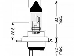 Ampoule Osram H4 Cool Blue 12V 60/55W