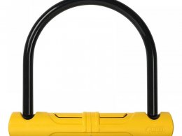 Antivol en U Abus 402 110mm x 230mm noir/jaune (support inc)