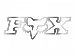 Autocollant Fox Racing F Head X TDC 45cm chrome