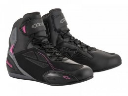 Baskets moto femme Alpinestars Stella Faster 3 Drystar noir/gris foncÃ