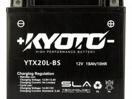 Batterie Kyoto GTX20L-BS SLA AGM prÃªte Ã  l'emploi