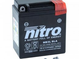 Batterie Nitro NB3L SLA 12V 3Ah prÃªte Ã  lâemploi