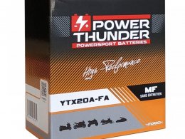 Batterie Power Thunder YTX20A-FA 12V 19Ah prÃªte Ã  lâemploi