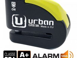 Bloque disque Urban Hi-Tech Alarm SRA Ã10mm noir/jaune