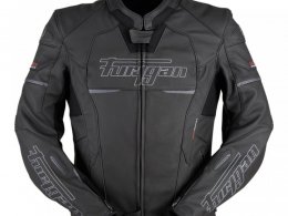 Blouson cuir Furygan Nitros noir/blanc (compatible airbag Furygan)