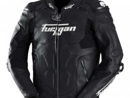 Blouson cuir Furygan Raptor 3 noir/blanc