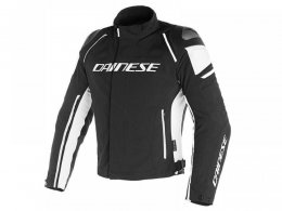 Blouson textile Dainese Racing 3 D-Dry noir/noir/blanc