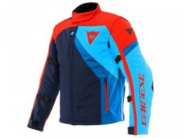 Blouson textile Dainese Ranch noir/rouge/bleu clair