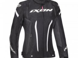 Blouson textile femme Ixon Striker lady noir/blanc