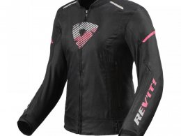 Blouson textile femme Rev'it Sprint H2O ladies noir/rose