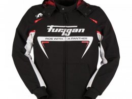 Blouson textile Furygan Sektor Roadster noir/blanc/rouge