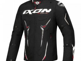 Blouson textile Ixon Roadstar noir/blanc/rouge