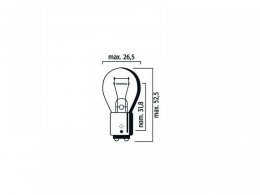 Boite de 10 ampoules 12V 21/5W BAY15D