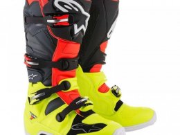 Bottes cross Alpinestars Tech 7 jaune/rouge/gris/noir