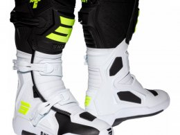 Bottes cross Shot Race 6 noir/blanc/jaune fluo