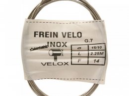 CÃ¢ble de frein vÃ©lo Velox acier inox Ã1,5 mm (2,25 m