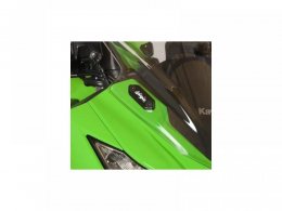 Caches orifices rétroviseurs R&G Racing noir Kawasaki ZX-6R 12-17