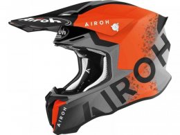 Casque cross Airoh Twist 2.0 Bit orange/gris mat