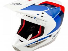 Casque cross Alpinestars Honda S-M5 white/blue/red glossy ECE 22.06