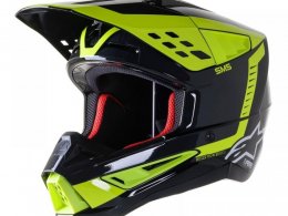 Casque cross Alpinestars S-M5 Beam noir/anthracite/jaune fluo brillant