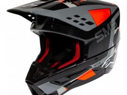 Casque cross Alpinestars S-M5 Rover anthracite/rouge fluo/gris camoufl